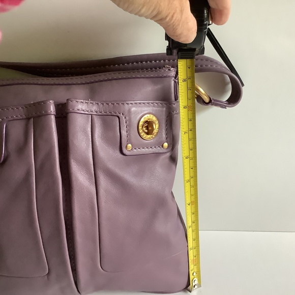 Marc By Marc Jacobs Purple Mauve Leather Totally Turnlock. Crossbody Bag - Picture 6 of 11